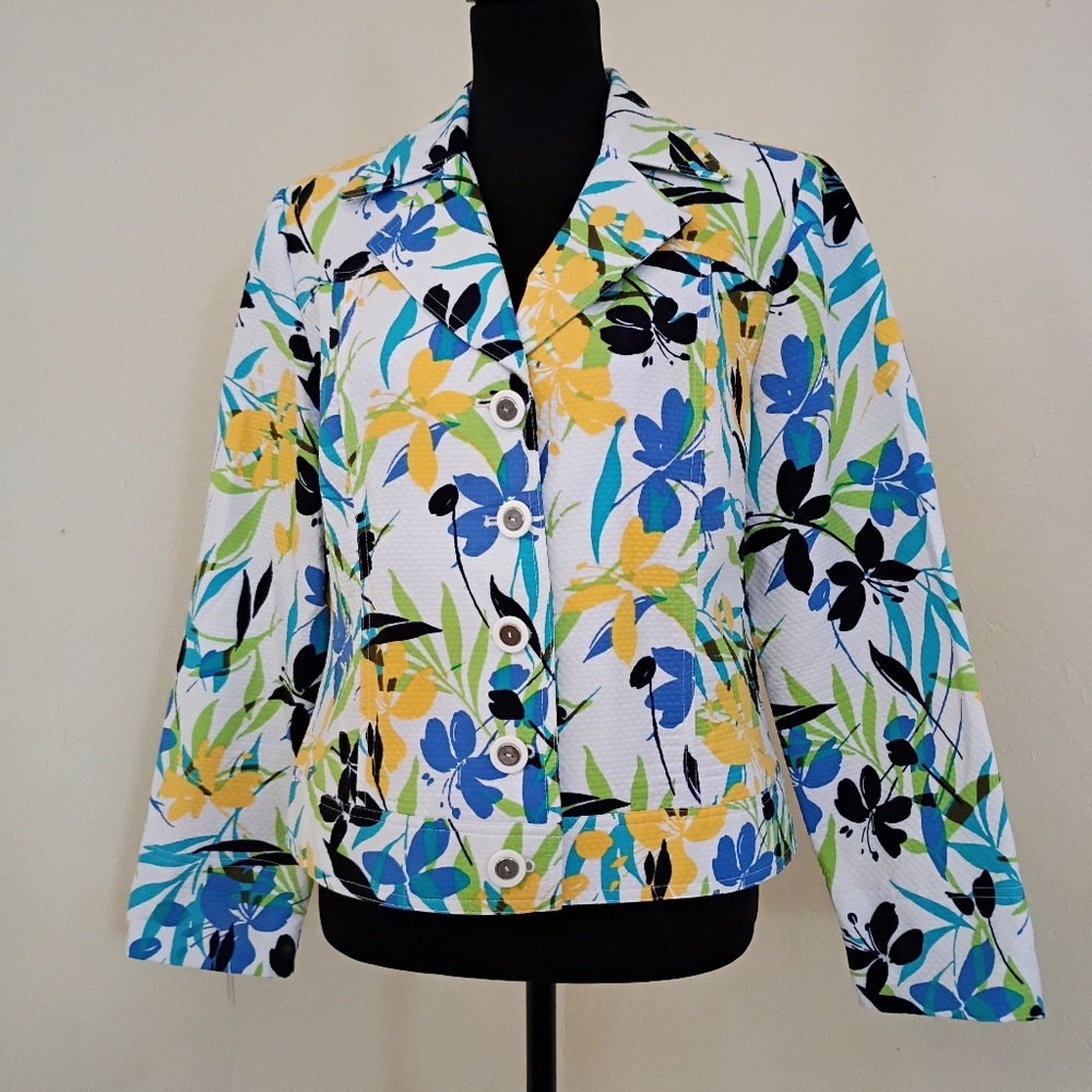 Requirements Multicolor Floral Blazer